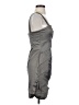 Cache Metallic Gray Cocktail Dress Size 4 - photo 4