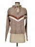 Cynthia Rowley Chevron-herringbone Tan Pullover Sweater Size S - photo 1