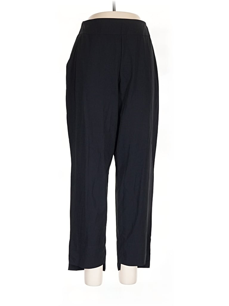 ADAY Dress Pants - High Rise: Black Bottoms - Size Large