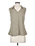 CAbi 100% Polyester Ivory Sleeveless Blouse Size XS - photo 1
