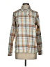 Ascend Plaid Teal Long Sleeve Blouse Size S - photo 1