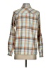 Ascend Plaid Teal Long Sleeve Blouse Size S - photo 2
