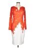 Unbranded Graphic Orange Casual Dress Size L - photo 1