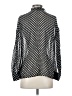 Antik Batik 100% Silk Paisley Silver Black Long Sleeve Silk Top Size XS - photo 2