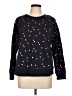 Boden 100% Cotton Polka Dots Black Blue Pullover Sweater Size L - photo 1