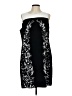 Vince Camuto 100% Polyester Graphic Black Cocktail Dress Size 12 - photo 1