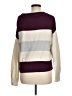 Lucky Brand Color Block Burgundy Pullover Sweater Size M - photo 2