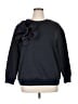 Shein Curve 100% Polyester Black Sweatshirt Size 14 Plus (1) - photo 1