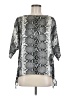MICHAEL Michael Kors Silver 3/4 Sleeve Blouse Size M - photo 1