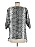 MICHAEL Michael Kors Silver 3/4 Sleeve Blouse Size M - photo 2