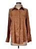 ACOA collection Animal Print Brown Long Sleeve Blouse Size S - photo 1