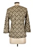 JM Collection Tan 3/4 Sleeve Top Size L - photo 2