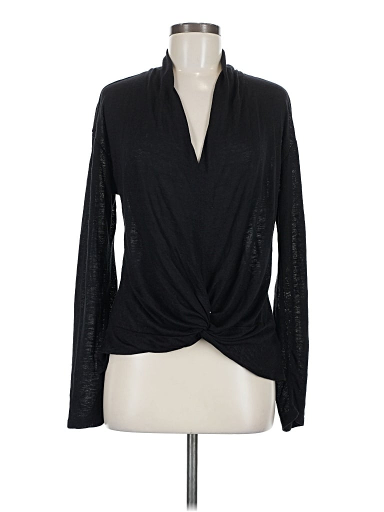 Pre-owned Sanctuary Long Sleeve T-shirt In Black
