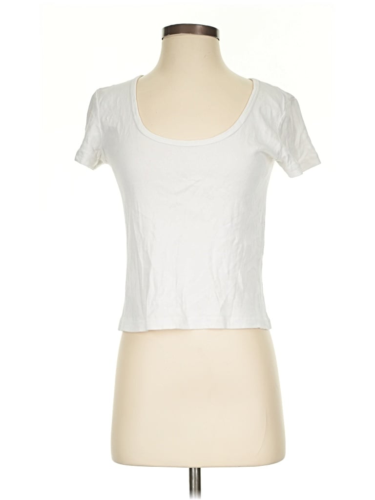 Pre-owned George Short Sleeve T-shirt In White