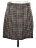 J.Crew 100% Wool Houndstooth Brown Wool Skirt Size 4 - photo 1