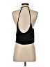 B.L.Q. 100% Rayon Black Sleeveless Blouse Size 1 - photo 2