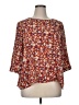 Glamorous 100% Polyester Orange 3/4 Sleeve Blouse Size XL - photo 1