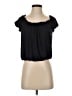 Max Studio Black Short Sleeve Top Size S - photo 1