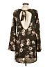 Dee Elly 100% Polyester Floral Brown Casual Dress Size S - photo 2