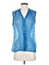 C. Wonder Blue Sleeveless Blouse Size S - photo 1