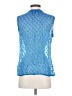 C. Wonder Blue Sleeveless Blouse Size S - photo 2