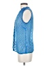 C. Wonder Blue Sleeveless Blouse Size S - photo 5