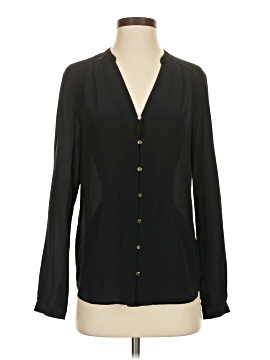 Ann Taylor Long Sleeve Silk Top