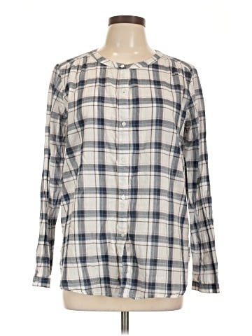 Ann Taylor LOFT Outlet Long Sleeve Button-Down Shirt (view 1)