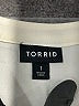 Torrid 100% Polyester Ivory Long Sleeve Blouse Size 1X Plus (1) - photo 6