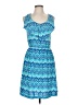 Unbranded Print Blue Casual Dress Size M - photo 1