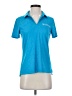 Nike 100% Polyester Blue Short Sleeve Polo Size S - photo 1