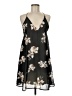 Audrey 3+1 100% Polyester Floral Black Casual Dress Size M - photo 1