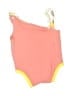 Apple Bottoms 100% Cotton Print Yellow Leotard Size 3-6 mo - photo 2