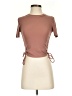 Zara Brown Short Sleeve Top Size S - photo 1