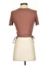 Zara Brown Short Sleeve Top Size S - photo 2