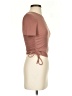Zara Brown Short Sleeve Top Size S - photo 4