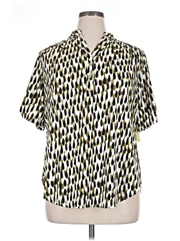 Perseption Concept Short Sleeve Blouse (view 1)