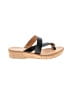 Korks 100% Leather Black Wedges Size 10 - photo 1