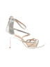 Glaze Metallic Silver Heels Size 10 - photo 1