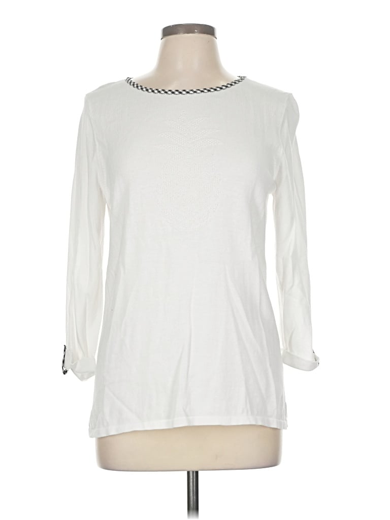 Pre-owned Talbots Outlet Sweatshirt In White