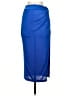 Shein Solid Blue Formal Skirt Size S - photo 1