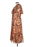 NSR 100% Polyester Paisley Brown Cocktail Dress Size L - photo 5