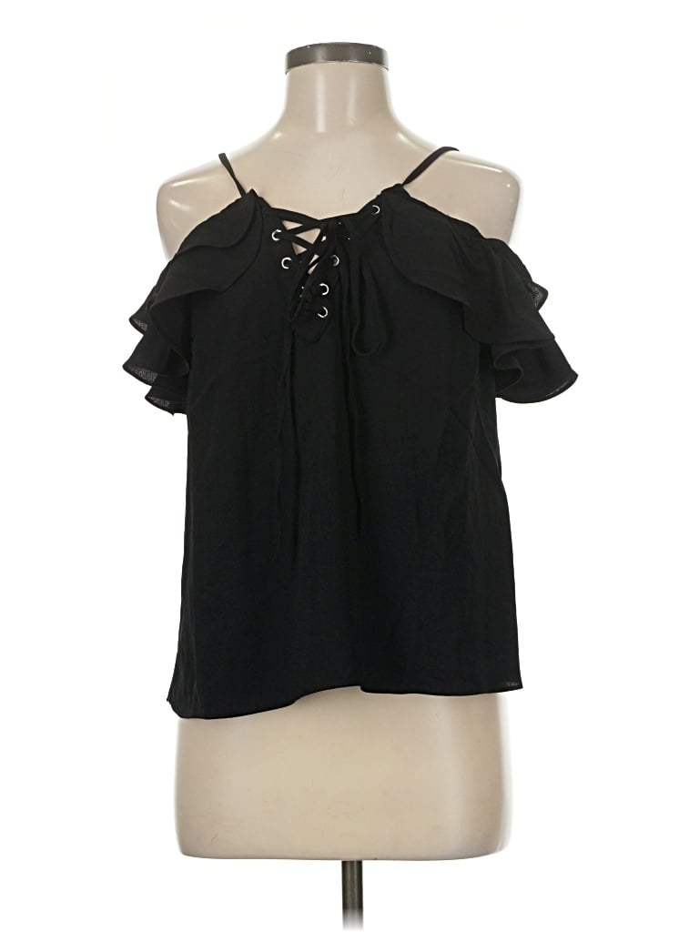 English Factory Sleeveless Blouse In Black