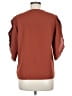 Shein 100% Polyester Brown 3/4 Sleeve Blouse Size 6 - photo 2
