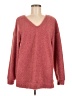 Caslon 100% Polyester Burgundy Pullover Sweater Size M - photo 1