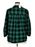 Cato 100% Rayon Argyle Green 3/4 Sleeve Button-Down Shirt Size XL - photo 2