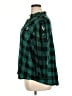 Cato 100% Rayon Argyle Green 3/4 Sleeve Button-Down Shirt Size XL - photo 5