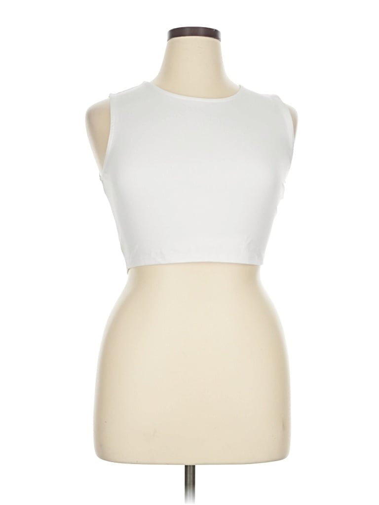 Pre-owned Yogalicious Sleeveless T-shirt In White