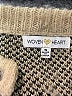 Woven Heart Animal Print Ivory Pullover Sweater Size S - photo 7