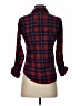 Primark 100% Cotton Plaid Red Long Sleeve Button-Down Shirt Size 0 - photo 2